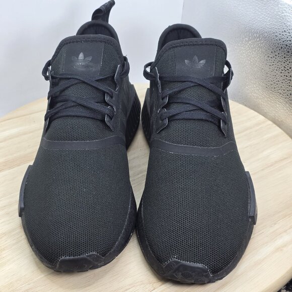 Mens Size 10 - Adidas NMD_R1 Triple Black Athletic Shoes Sneakers - Picture 4 of 7